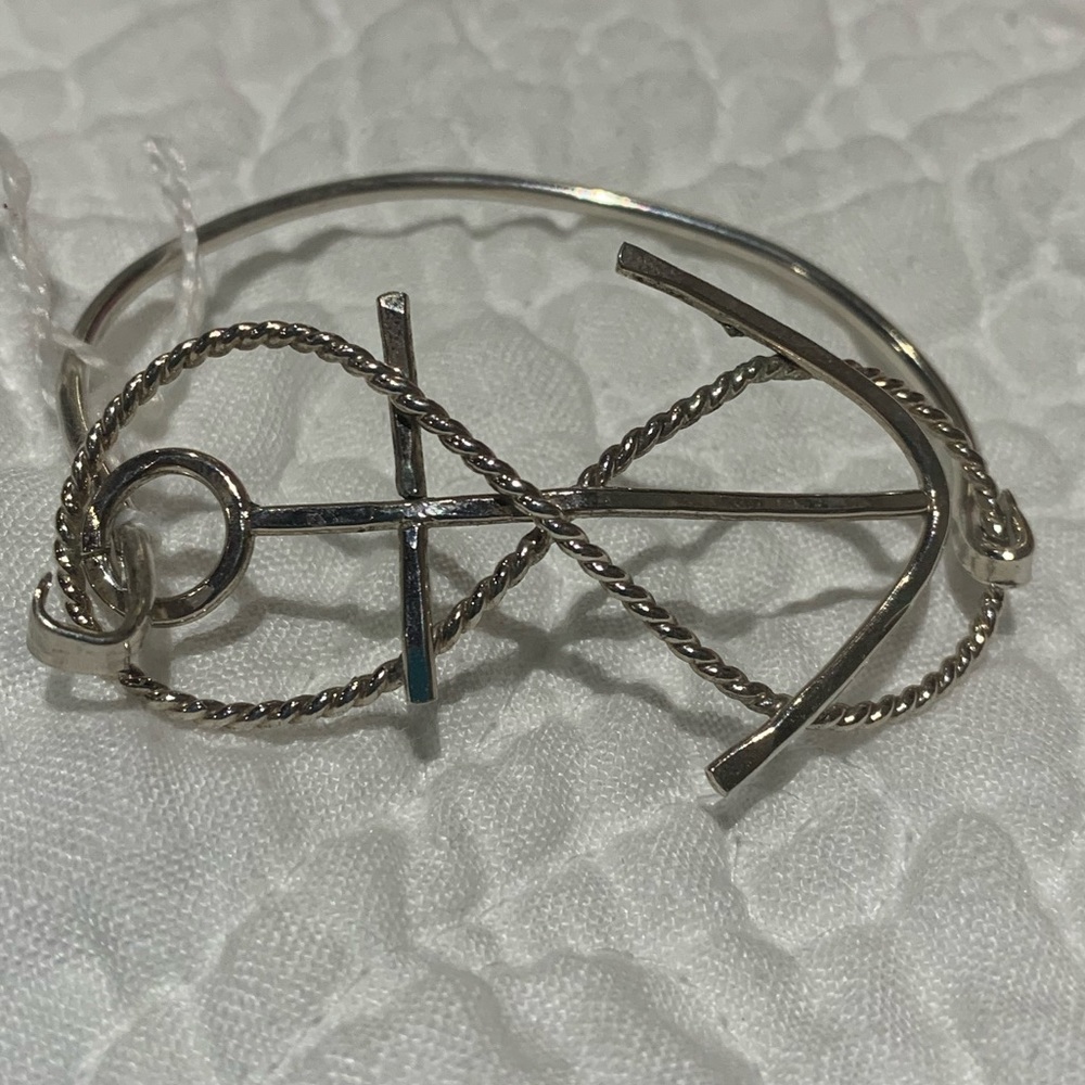 Sterling Silver Anchor Bracelet